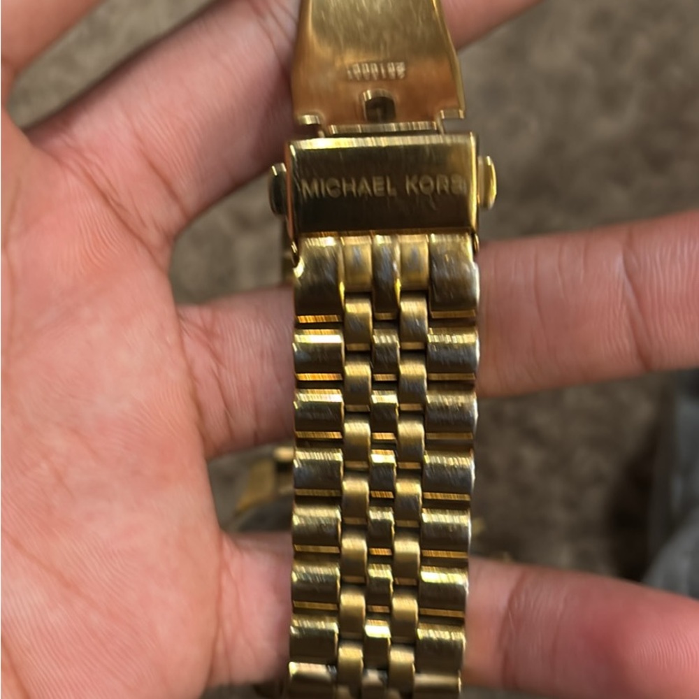 Michael Kors Radiant Gold Chronograph Watch - Picture 3 of 5